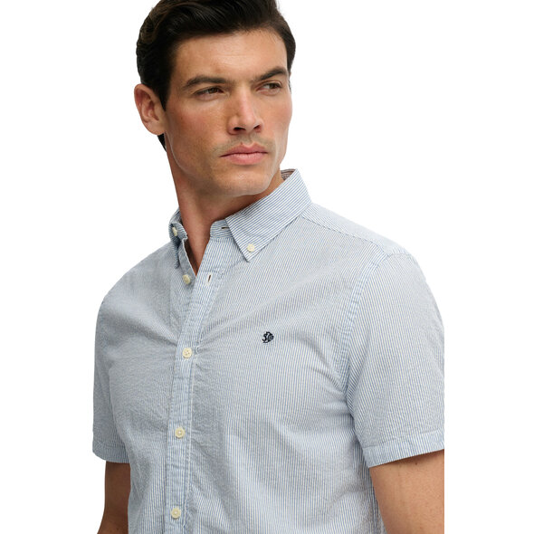 SUPERDRY CLASSIC SEERSUCKER ΠΟΥΚΑΜΙΣΟ ΑΝΔΡΙΚΟ M4011102A-3CU
