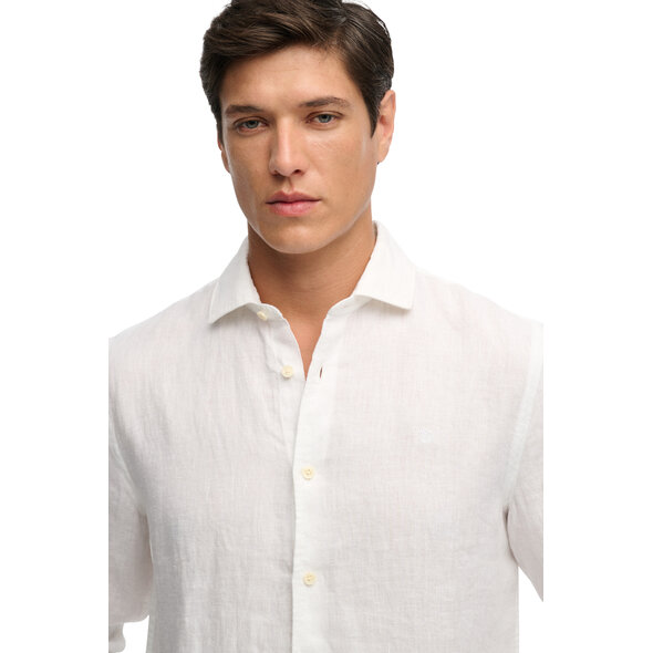 SUPERDRY STUD RIVIERA LINEN ΠΟΥΚΑΜΙΣΟ ΑΝΔΡΙΚΟ M4011103A-01C
