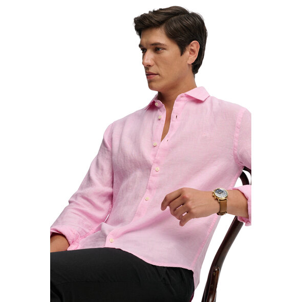 SUPERDRY STUD RIVIERA LINEN ΠΟΥΚΑΜΙΣΟ ΑΝΔΡΙΚΟ M4011103A-J3B