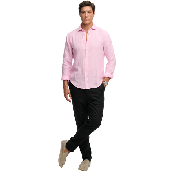 SUPERDRY STUD RIVIERA LINEN ΠΟΥΚΑΜΙΣΟ ΑΝΔΡΙΚΟ M4011103A-J3B