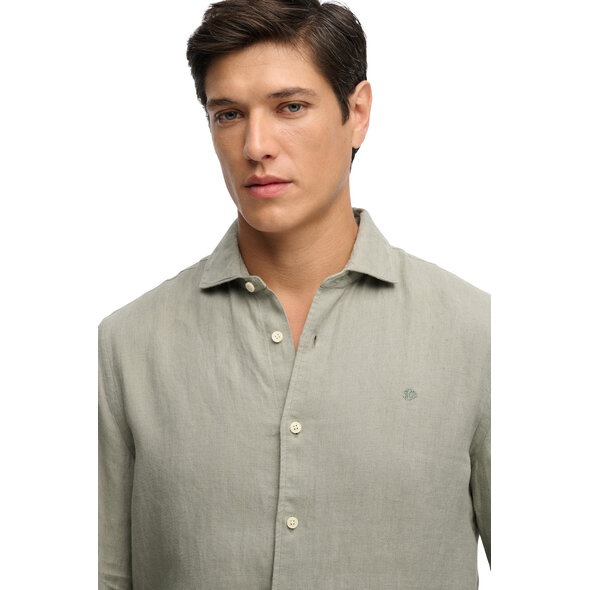 SUPERDRY STUD RIVIERA LINEN ΠΟΥΚΑΜΙΣΟ ΑΝΔΡΙΚΟ M4011103A-J3C