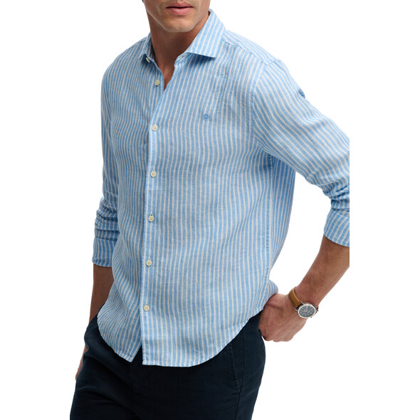 SUPERDRY STUD RIVIERA LINEN ΠΟΥΚΑΜΙΣΟ ΑΝΔΡΙΚΟ M4011103A-J9E
