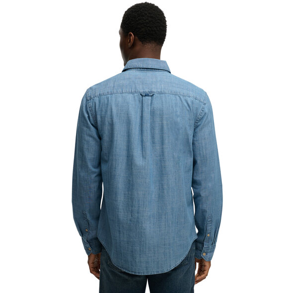 SUPERDRY ESSENTIALS CHAMBRAY DENIM ΠΟΥΚΑΜΙΣΟ ΑΝΔΡΙΚΟ M4011110A-BIU