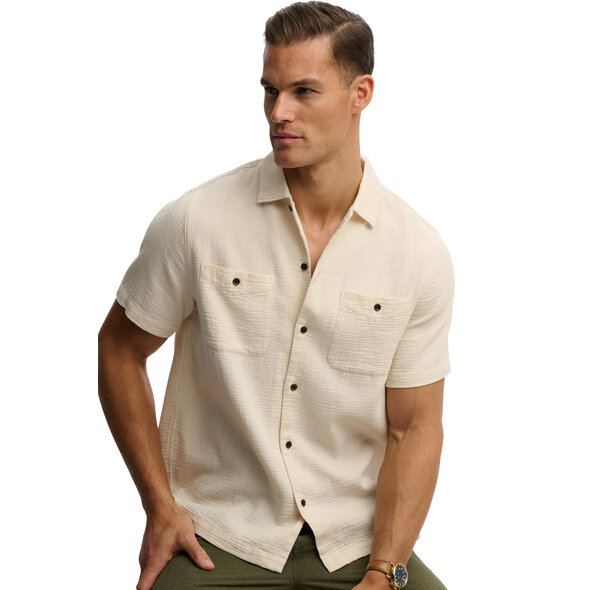SUPERDRY STUD MERCHANT TEXTURED ΠΟΥΚΑΜΙΣΟ ΑΝΔΡΙΚΟ M4011123A-1LG
