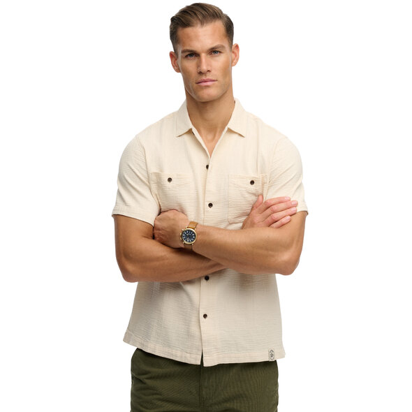 SUPERDRY STUD MERCHANT TEXTURED ΠΟΥΚΑΜΙΣΟ ΑΝΔΡΙΚΟ M4011123A-1LG