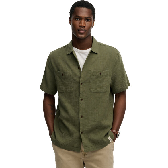 SUPERDRY STUD MERCHANT TEXTURED ΠΟΥΚΑΜΙΣΟ ΑΝΔΡΙΚΟ M4011123A-1TH