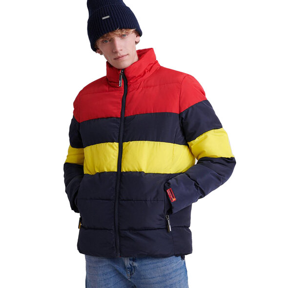 SUPERDRY COLOUR STRIPE SPORTS PUFFER ΜΠΟΥΦΑΝ ΑΝΔΡΙΚΟ M5000012A-49P