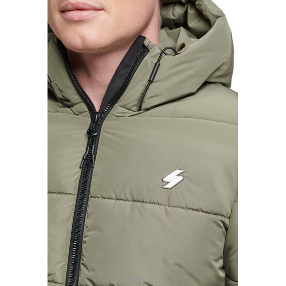 SUPERDRY HOODED SPORTS PUFFER ΜΠΟΥΦΑΝ ΑΝΔΡIKO M5011212A-GKW