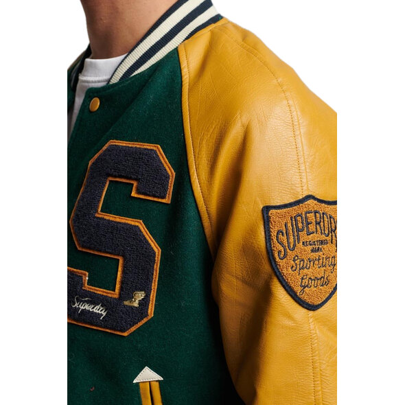 SUPERDRY COLLEGE VARSITY PATCHED BOMBER ΜΠΟΥΦΑΝ ΑΝΔΡIKO M5011729A-27E