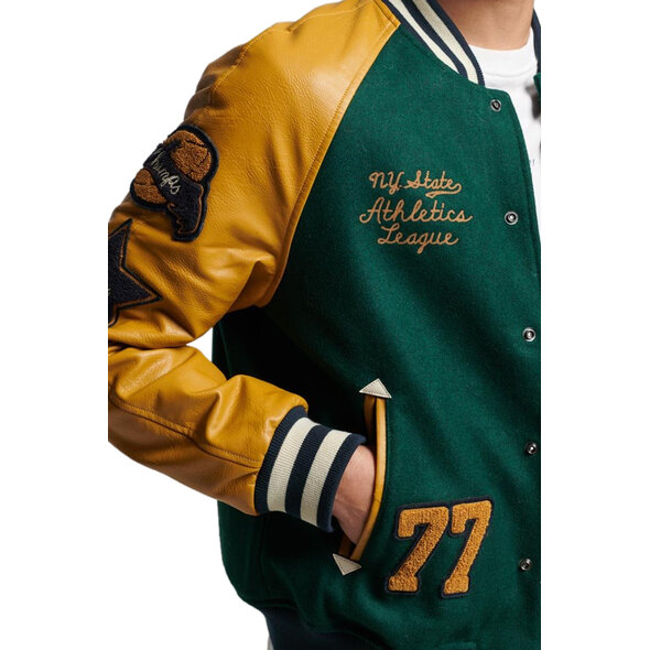 SUPERDRY COLLEGE VARSITY PATCHED BOMBER ΜΠΟΥΦΑΝ ΑΝΔΡIKO M5011729A-27E