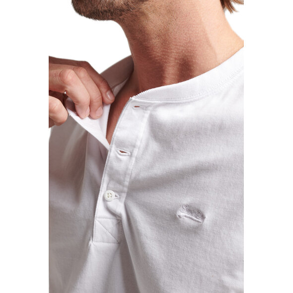 SUPERDRY VINTAGE LOGO EMBROIDERED HENLEY ΜΠΛΟΥΖΑ ΑΝΔΡIKH M6010727A-01C