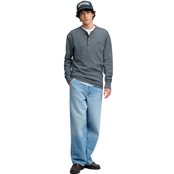SUPERDRY WAFFLE GRANDAD ΜΠΛΟΥΖΑ ΑΝΔΡΙΚΗ M6010974A-CLY