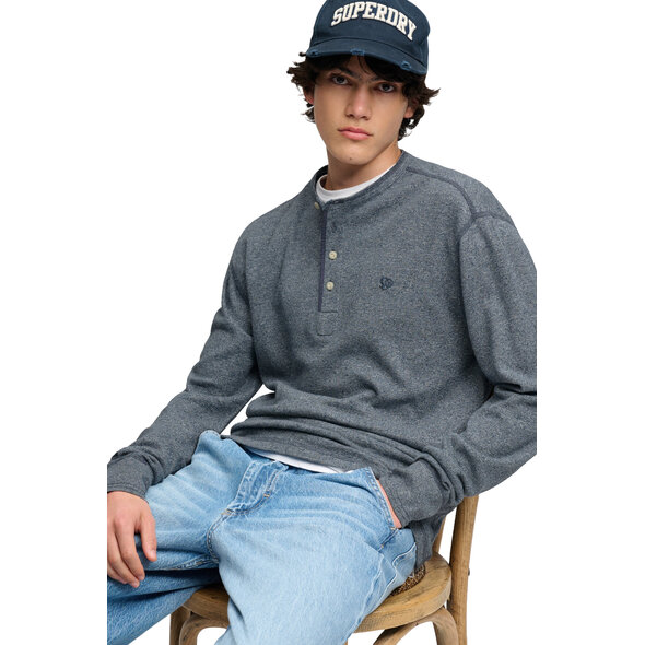 SUPERDRY WAFFLE GRANDAD ΜΠΛΟΥΖΑ ΑΝΔΡΙΚΗ M6010974A-CLY
