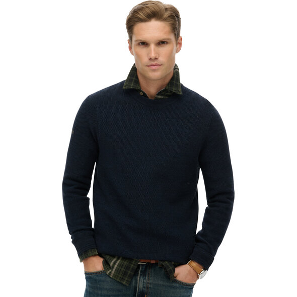 SUPERDRY  COTTON TEXTURE ΠΛΕΚΤΟ ΑΝΔΡΙΚΟ M6110681A-XKP