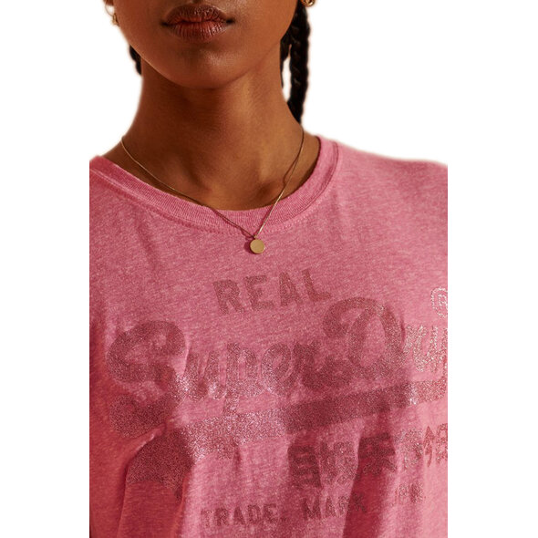 SUPERDRY VINTAGE LOGO TONAL GLITTER ΜΠΛΟΥΖΑ ΓΥΝΑΙΚEIA W1010233B-4CO