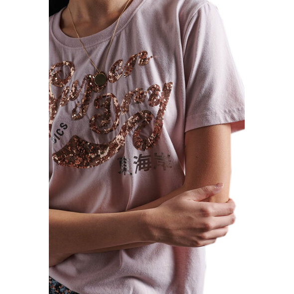 SUPERDRY SCRIPT SEQUIN ΜΠΛΟΥΖΑ ΓΥΝΑΙΚEIA W1010248A-Q6M