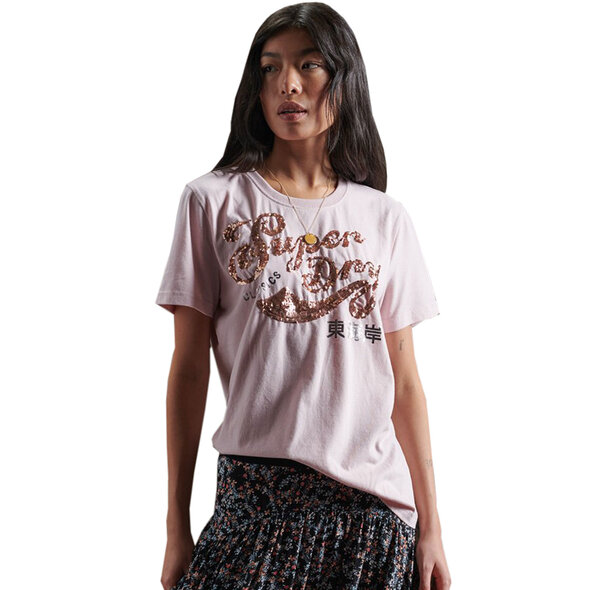 SUPERDRY SCRIPT SEQUIN ΜΠΛΟΥΖΑ ΓΥΝΑΙΚEIA W1010248A-Q6M