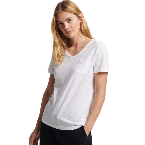 SUPERDRY STUDIOS POCKET V-NECK ΜΠΛΟΥΖΑ ΓΥΝΑΙΚEIA W1010521B-01C