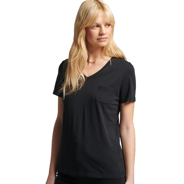 SUPERDRY STUDIOS POCKET V-NECK ΜΠΛΟΥΖΑ ΓΥΝΑΙΚEIA W1010521B-02A