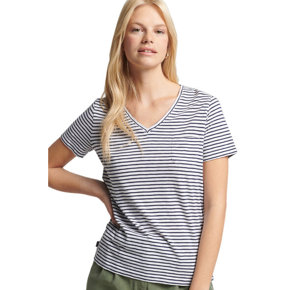 SUPERDRY STUDIOS POCKET V-NECK ΜΠΛΟΥΖΑ ΓΥΝΑΙΚEIA W1010521B-AFQ