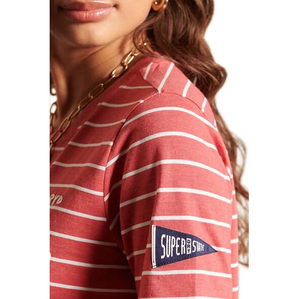 SUPERDRY SCRIPT STYLE COLLEGE STRIPE ΜΠΛΟΥΖΑ ΓΥΝΑΙΚEIA W1010695A-ONJ