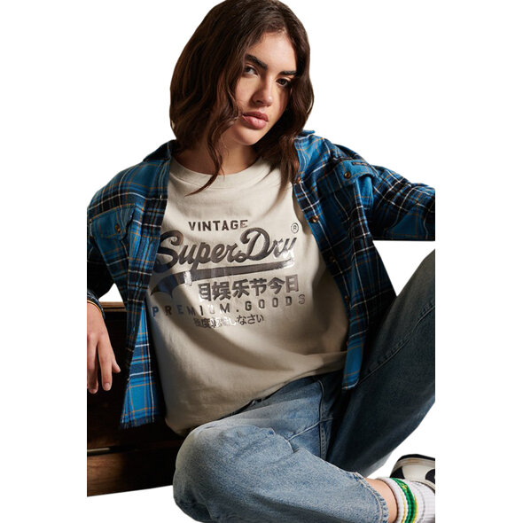 SUPERDRY VINTAGE LOGO TONAL ΜΠΛΟΥΖΑ ΓΥΝΑΙΚEIA W1010696A-RQR