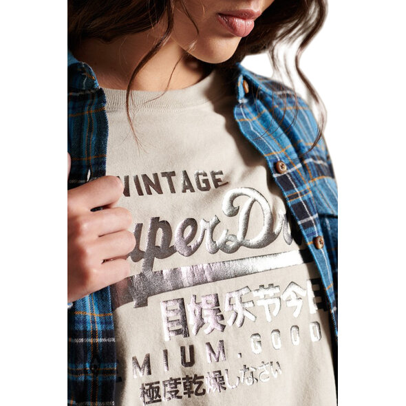 SUPERDRY VINTAGE LOGO TONAL ΜΠΛΟΥΖΑ ΓΥΝΑΙΚEIA W1010696A-RQR