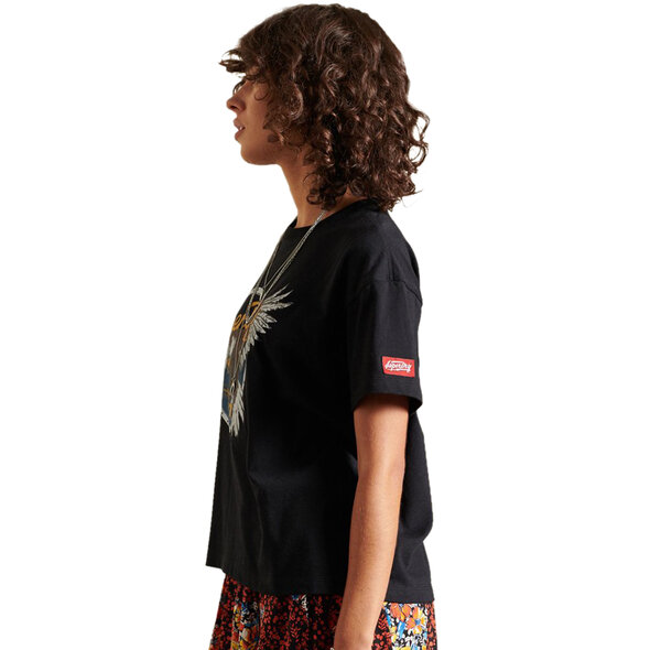 SUPERDRY BOHO GRAPHIC CROP BOXY ΜΠΛΟΥΖΑ ΓΥΝΑΙΚEIA W1010728A-02A