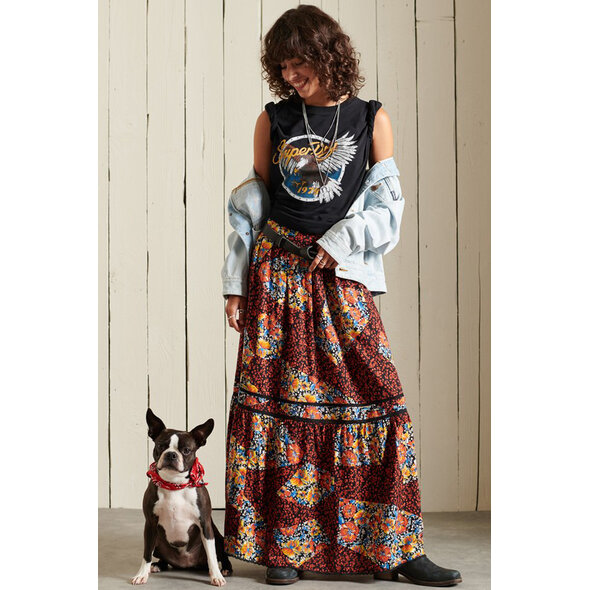 SUPERDRY BOHO GRAPHIC CROP BOXY ΜΠΛΟΥΖΑ ΓΥΝΑΙΚEIA W1010728A-02A