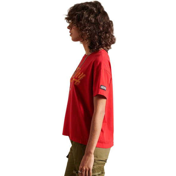 SUPERDRY BOHO GRAPHIC CROP BOXY ΜΠΛΟΥΖΑ ΓΥΝΑΙΚEIA W1010728A-VRI