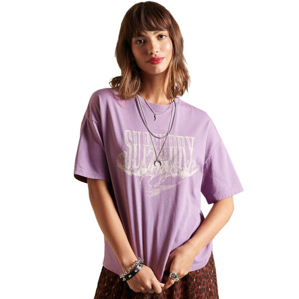 SUPERDRY BOHO GRAPHIC BOX FIT ΜΠΛΟΥΖΑ ΓΥΝΑΙΚEIA W1010729A-5OI