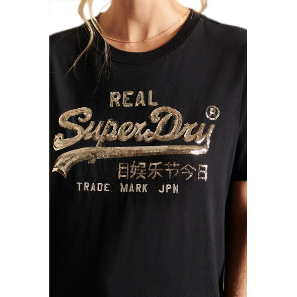 SUPERDRY VINTAGE LOGO BOHO SPARKLE ΜΠΛΟΥΖΑ ΓΥΝΑΙΚEIA W1010731A-02A
