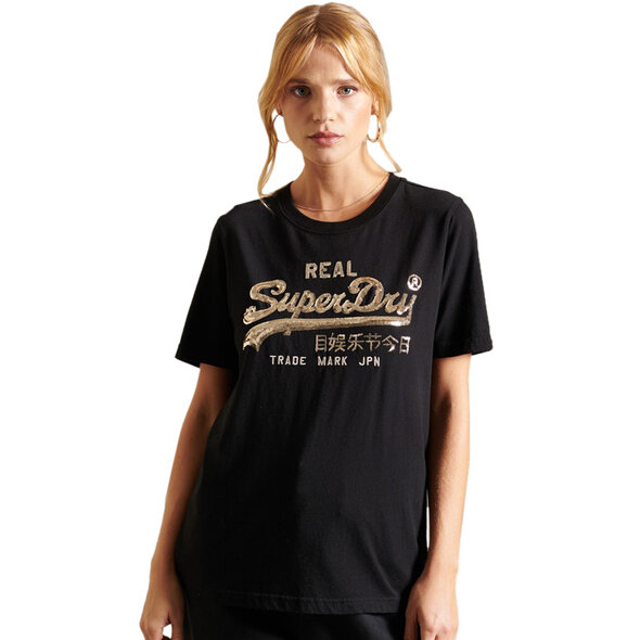 SUPERDRY VINTAGE LOGO BOHO SPARKLE ΜΠΛΟΥΖΑ ΓΥΝΑΙΚEIA W1010731A-02A
