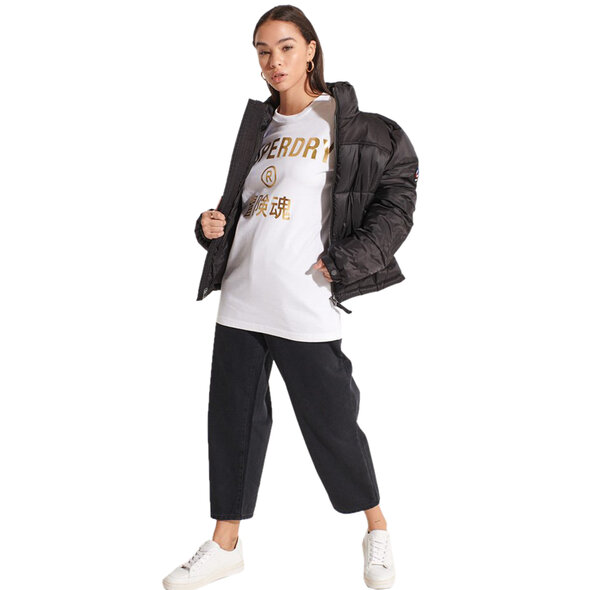 SUPERDRY CORPORATE LOGO FOIL ΜΠΛΟΥΖΑ ΓΥΝΑΙΚEIA W1010736A-01C