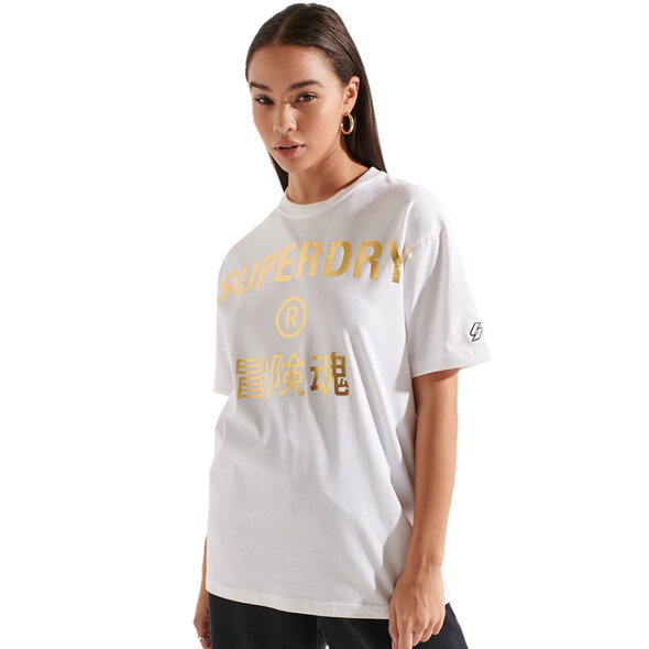 SUPERDRY CORPORATE LOGO FOIL ΜΠΛΟΥΖΑ ΓΥΝΑΙΚEIA W1010736A-01C