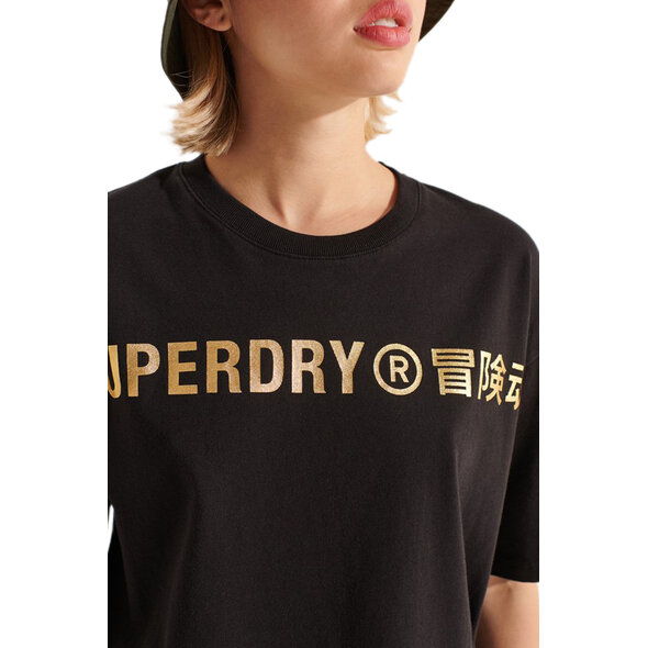SUPERDRY CORPORATE LOGO FOIL ΜΠΛΟΥΖΑ ΓΥΝΑΙΚEIA W1010736A-02A