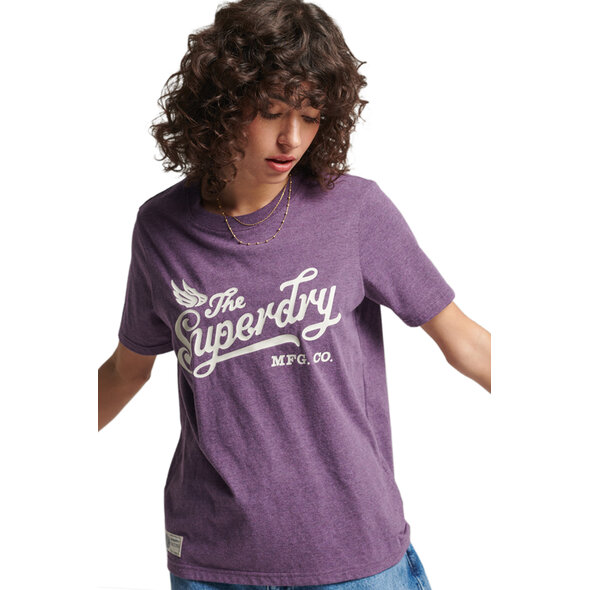 SUPERDRY VINTAGE SCRIPT STYLE COLLEGE ΜΠΛΟΥΖΑ ΓΥΝΑΙΚEIA W1010793A-6JG