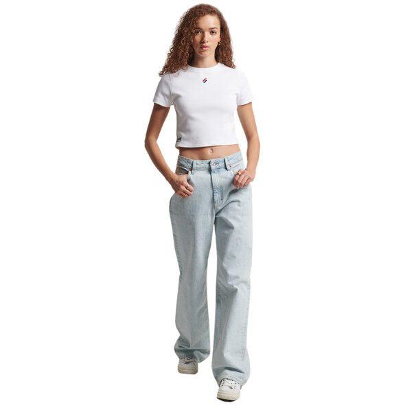 SUPERDRY FITTED CROP TOP ΓΥΝΑΙΚEIO W1010808A-01C
