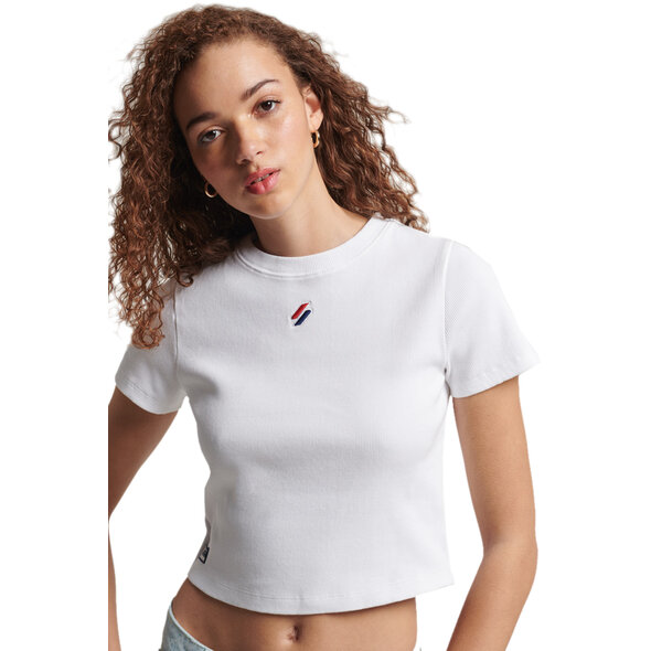 SUPERDRY FITTED CROP TOP ΓΥΝΑΙΚEIO W1010808A-01C