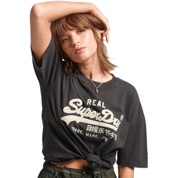 SUPERDRY VINTAGE LOGO BOX FIT ΜΠΛΟΥΖΑ ΓΥΝΑΙΚEIA W1010919A-AWF
