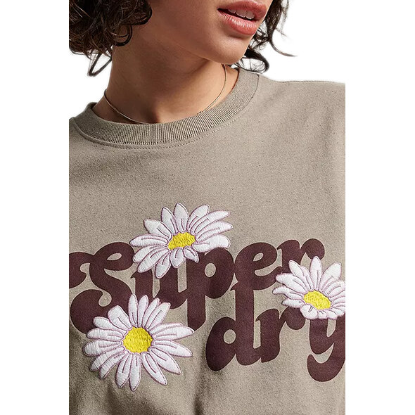 SUPERDRY VINTAGE FLORAL SCRIPTED ΜΠΛΟΥΖΑ ΓΥΝΑΙΚEIA W1011055A-8RI