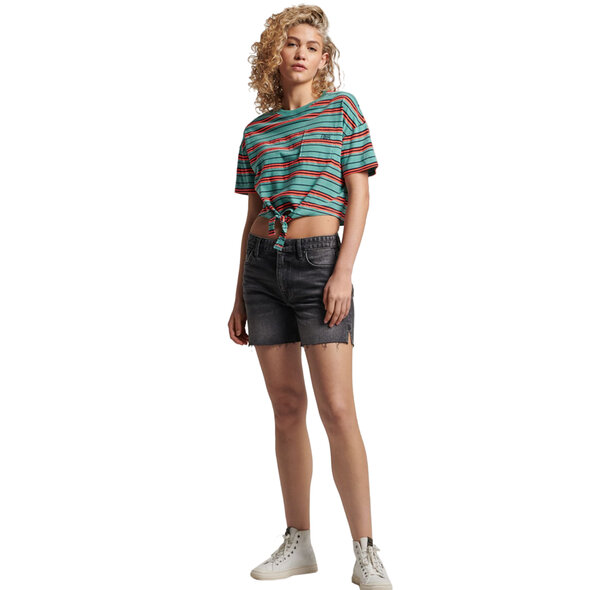 SUPERDRY VINTAGE BOXY TIE FRONT ΜΠΛΟΥΖΑ ΓΥΝΑΙΚEIA W1011087A-8RY