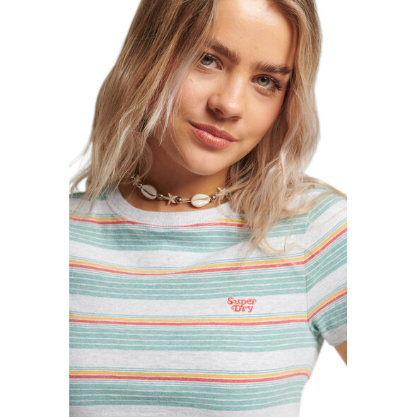 SUPERDRY STRIPE CROP TOP ΓΥΝΑΙΚEIO W1011177A-9DC