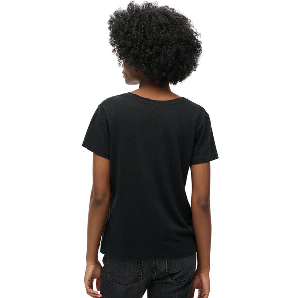 SUPERDRY SLUB EMBROIDERED V-NECK ΜΠΛΟΥΖΑ ΓΥΝΑΙΚEIA W1011181A-02A