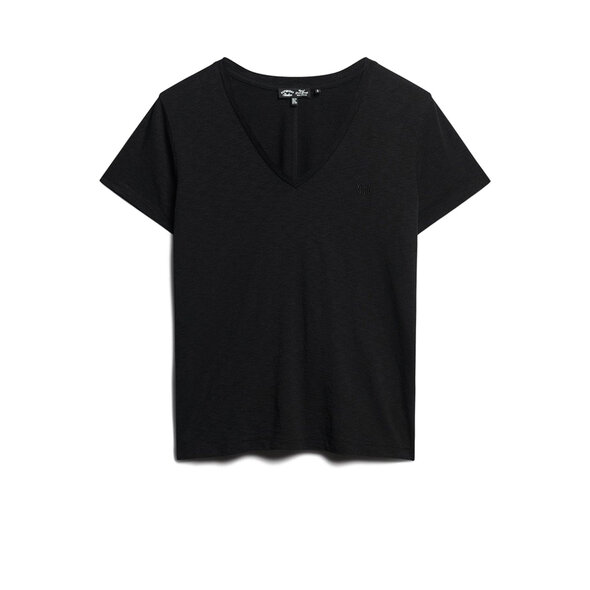SUPERDRY SLUB EMBROIDERED V-NECK ΜΠΛΟΥΖΑ ΓΥΝΑΙΚEIA W1011181A-02A
