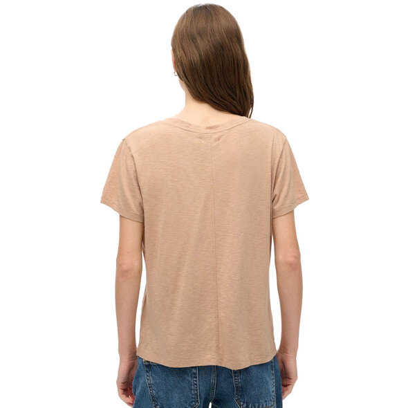 SUPERDRY SLUB EMBROIDERED V-NECK ΜΠΛΟΥΖΑ ΓΥΝΑΙΚEIA W1011181A-1PT