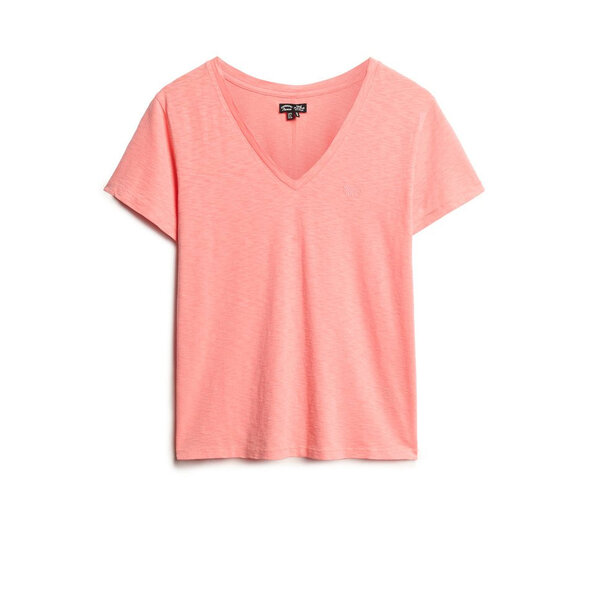 SUPERDRY SLUB EMBROIDERED V-NECK ΜΠΛΟΥΖΑ ΓΥΝΑΙΚEIA W1011181A-2WS