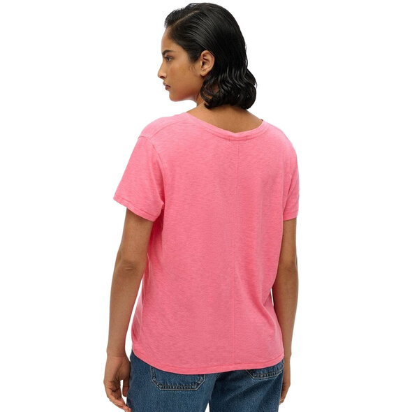 SUPERDRY SLUB EMBROIDERED V-NECK ΜΠΛΟΥΖΑ ΓΥΝΑΙΚEIA W1011181A-3LU