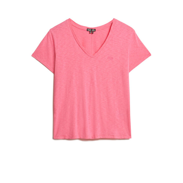 SUPERDRY SLUB EMBROIDERED V-NECK ΜΠΛΟΥΖΑ ΓΥΝΑΙΚEIA W1011181A-3LU