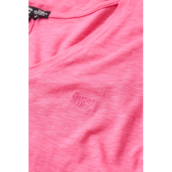 SUPERDRY SLUB EMBROIDERED V-NECK ΜΠΛΟΥΖΑ ΓΥΝΑΙΚEIA W1011181A-3LU